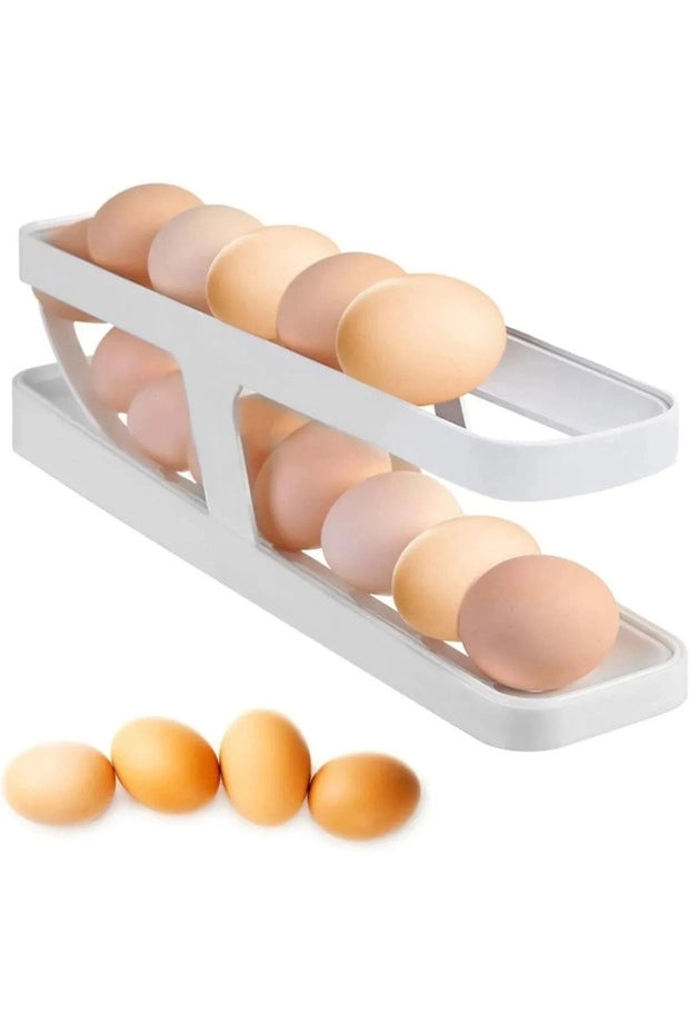 2 Katlı Otomatik Buzdolabı Yumurta Standı | Yumurtalık Rafı
