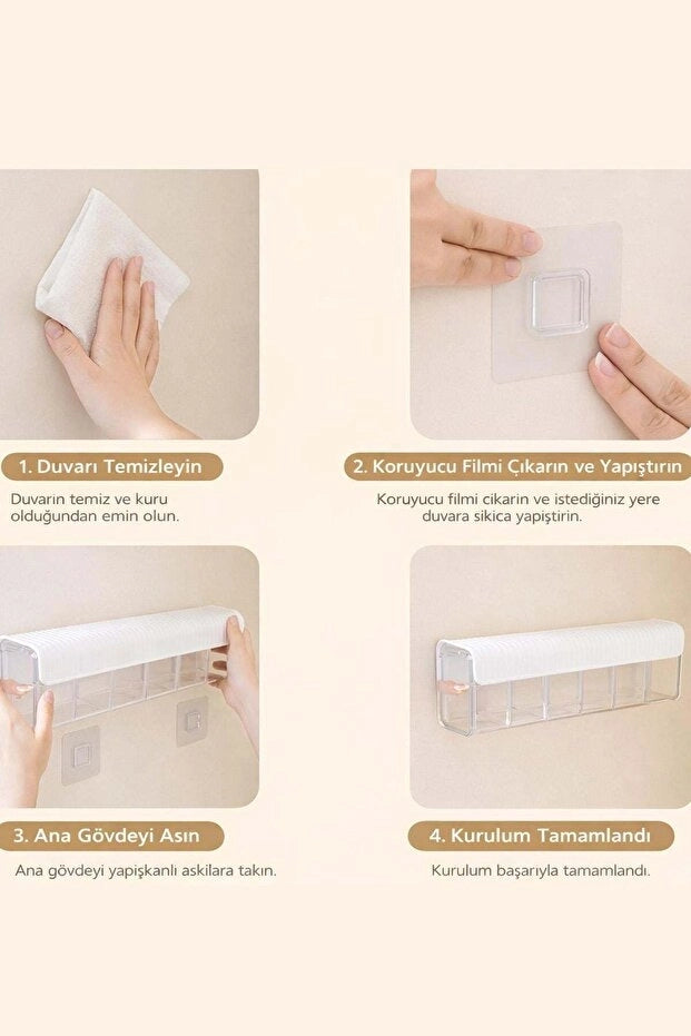 6 Bölmeli Çekmece Organizer | Sürgülü Dolap İçi Düzenleyici