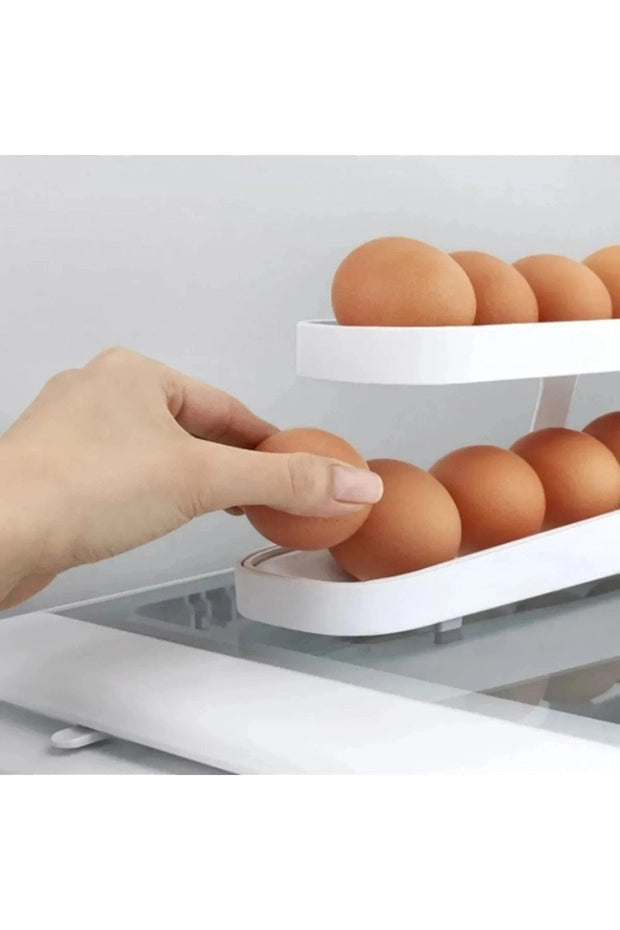 2 Katlı Otomatik Buzdolabı Yumurta Standı | Yumurtalık Rafı