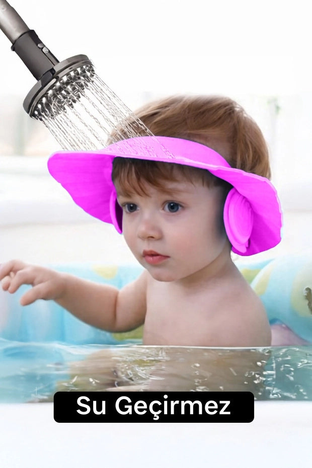 Ayarlanabilir Bebek Duş Başlığı | Göz ve Kulak Su Koruyucu Banyo Şapkası