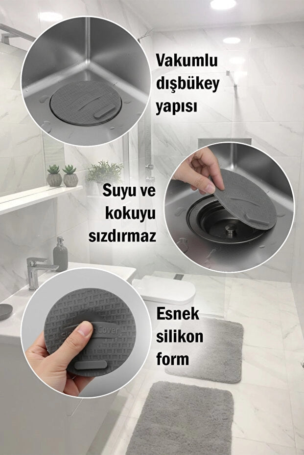 Silikon Lavabo Koku Önleyici | Sızdırmaz Gider Tıpası
