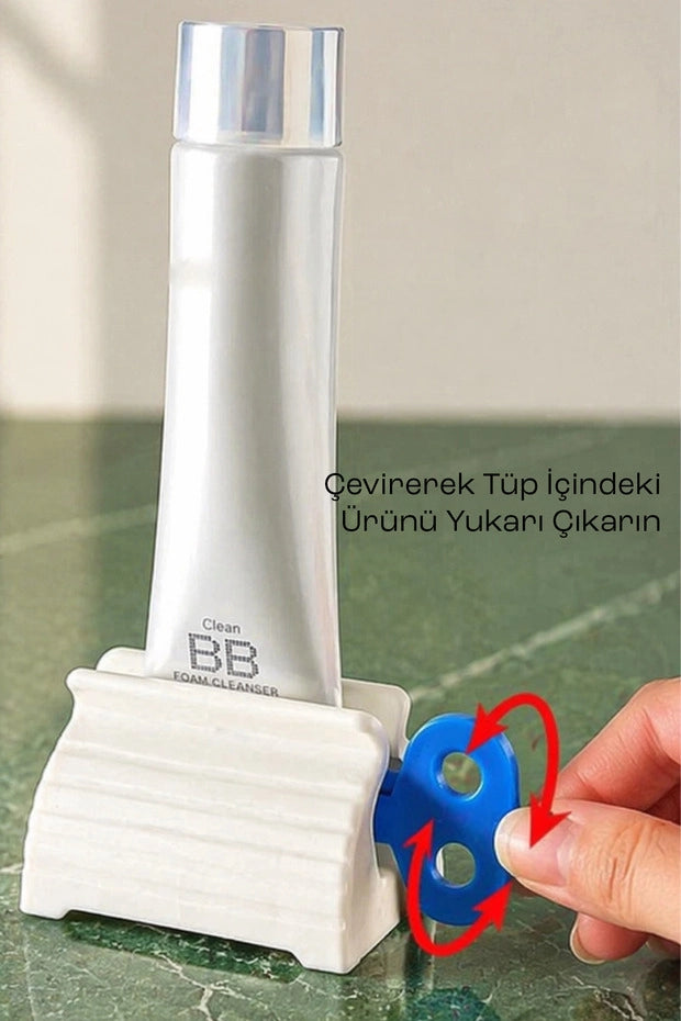 Diş Macunu Sıkacağı | Çevirmeli Tüp Sıkma Aparatı Tekli