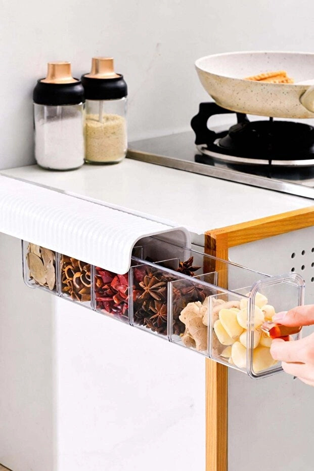 6 Bölmeli Çekmece Organizer | Sürgülü Dolap İçi Düzenleyici