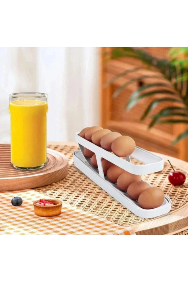 2 Katlı Otomatik Buzdolabı Yumurta Standı | Yumurtalık Rafı
