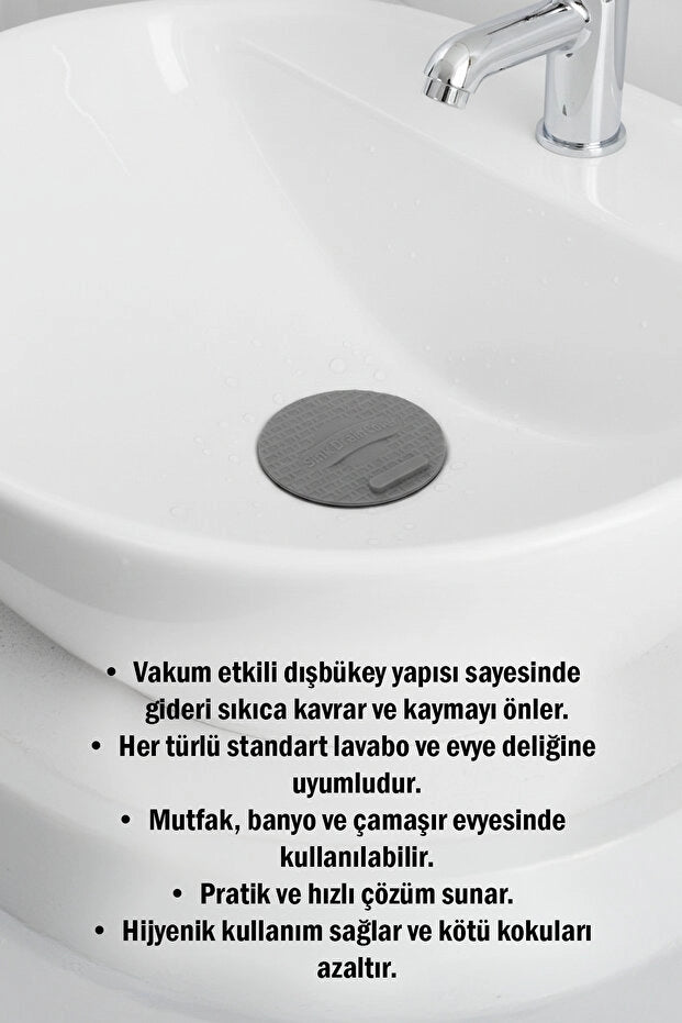 Silikon Lavabo Koku Önleyici | Sızdırmaz Gider Tıpası